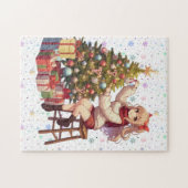 Puzzle Petite fille Anime tailler l'arbre (Horizontal)