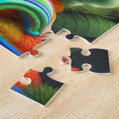 Puzzle Petite fille aux cheveux colorés (Côté)