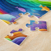 Puzzle Petite fille aux cheveux colorés (Côté)