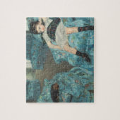 Puzzle Petite fille dans un fauteuil bleu, 1878 (oi (Vertical)