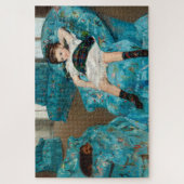 Puzzle Petite fille dans un fauteuil bleu par Mary Cassat (Vertical)