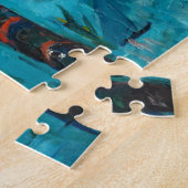 Puzzle Petite fille dans un fauteuil bleu par Mary Cassat (Côté)