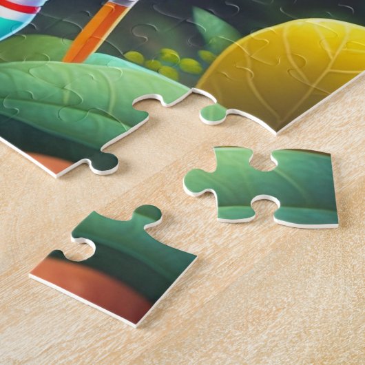 Puzzle Petite Fille Elfe Couleur Avec Fleurs, Elfe (Côté)