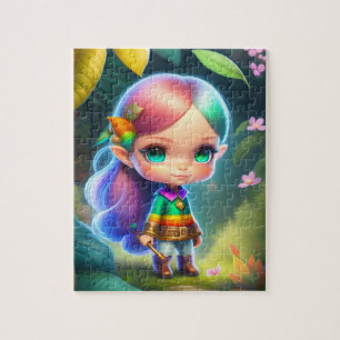 Puzzle Petite Fille Elfe Mignonne