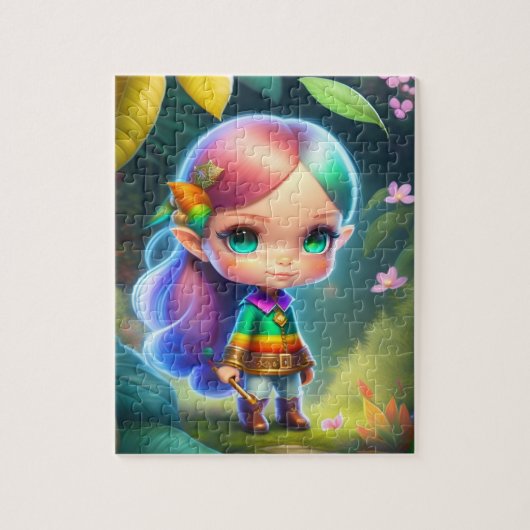 Puzzle Petite Fille Elfe Mignonne (Vertical)