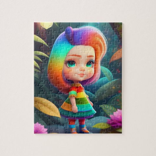 Puzzle Petite Fille Elfe Mignonne (Vertical)