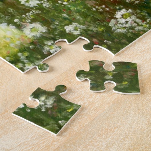 Puzzle Petite fille en champ de fleurs (Côté)