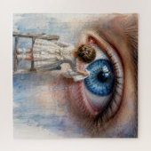 Puzzle Petite Fille Essuyant une Larme (Horizontal)
