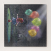 Puzzle Petite fille mignonne avec des ballons (Horizontal)