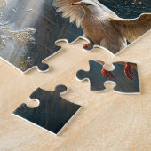 Puzzle Petite fille noire Ange avec Afro (Côté)