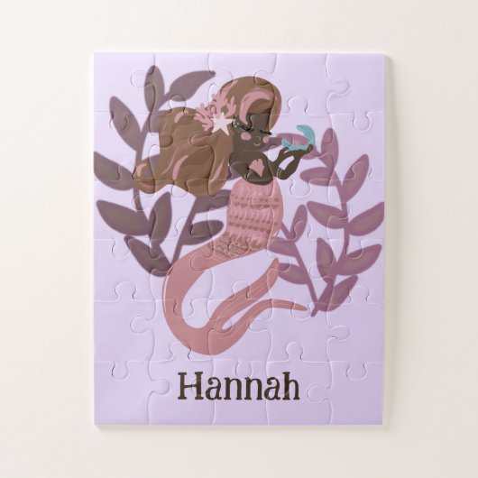 Puzzle Petite fille princesse sirène (Vertical)