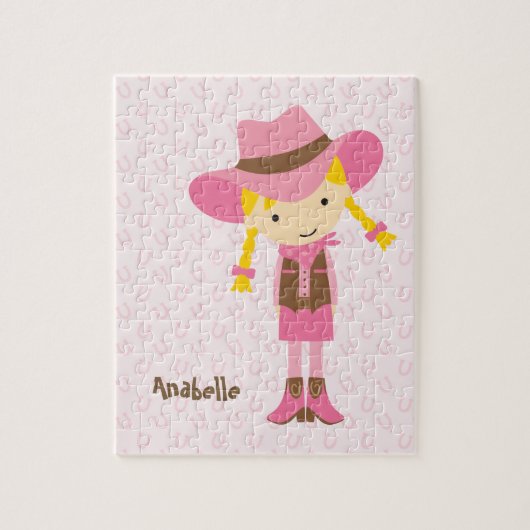 Puzzle Petite fille rose {blonde} (Vertical)