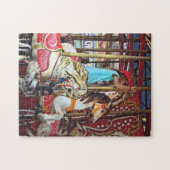 Puzzle Petite fille sur Merry-Go-Round (Horizontal)