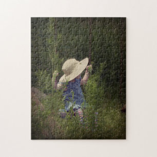 Puzzle Petite fille sur une aile