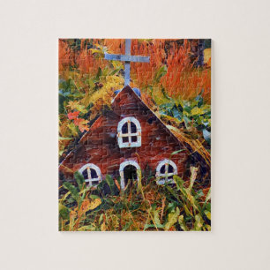 Puzzle Petite maison de fée rouge