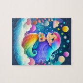 Puzzle Petite Princesse Colorée Avec Arc En Ciel (Horizontal)