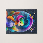 Puzzle Petite princesse colorée douce (Horizontal)