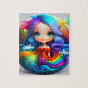 Puzzle Petite Sirène Mignonne Colorée Douce