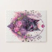 Puzzle Petite Sorcière de chat Kitty Majestic (Horizontal)