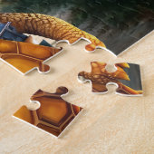 Puzzle Petite Tortue Aventurière Mignonne avec Sac à Dos, (Côté)