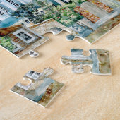 Puzzle Petite ville orthodoxe Zadonsk aquarelle (Côté)