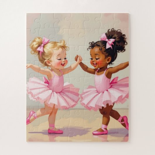 Puzzle Petites ballerines danse illustration mignonne (Vertical)