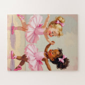 Puzzle Petites ballerines danse illustration mignonne (Horizontal)