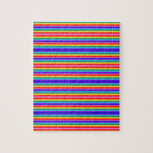 Puzzle Petites bandes de couleurs arc-en-ciel