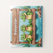 Puzzle Petits crocodiles personnalisés (Vertical)