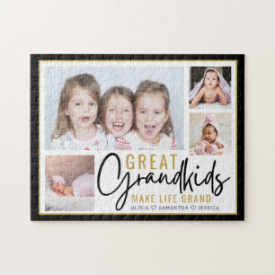 Puzzle Petits-enfants Grands-parents Citation de vie 4 Ph