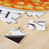 Puzzle Petits pains de saucisse et haricots cuits au four (Côté)