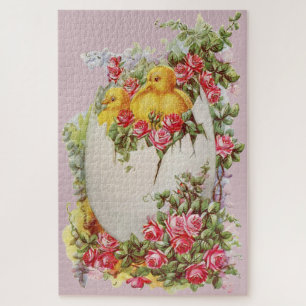 Puzzle Petits poussins dans une coquille d'oeuf Gros puzz