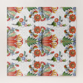 Puzzle Petrykivka, une ethnie colorée : fleurs ukrainienn (Horizontal)