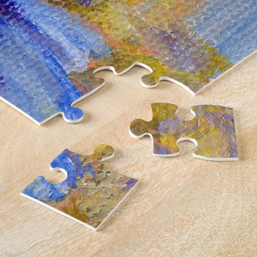 Puzzle Peu de poissons bleus de Betta (Côté)