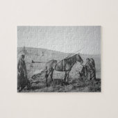 Puzzle Peuple de Cree de Natif américain du Canada (Horizontal)