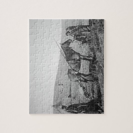 Puzzle Peuple de Cree de Natif américain du Canada (Vertical)