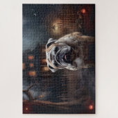 Puzzle Peur d'Halloween Bulldog (Vertical)