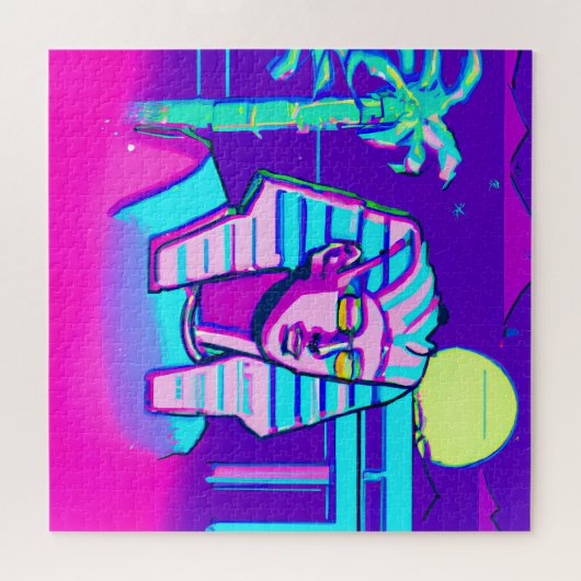 Puzzle Pharaon Synthwave (Horizontal)