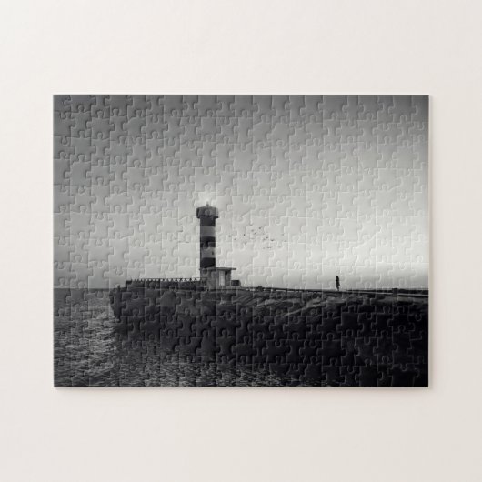 Puzzle Phare au coucher du soleil (Horizontal)