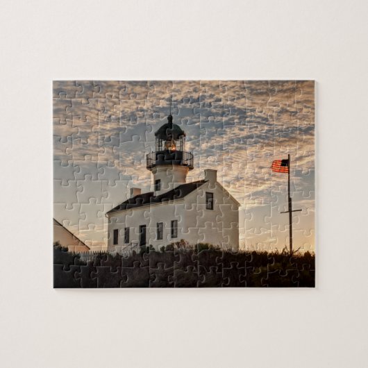 Puzzle Phare au coucher du soleil, Californie (Horizontal)