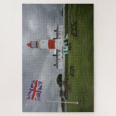 Puzzle Phare avec le drapeau britannique (Vertical)