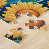 Puzzle Phare avec tournesols (Côté)