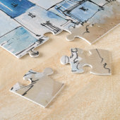 Puzzle Phare bleu et blanc (Côté)