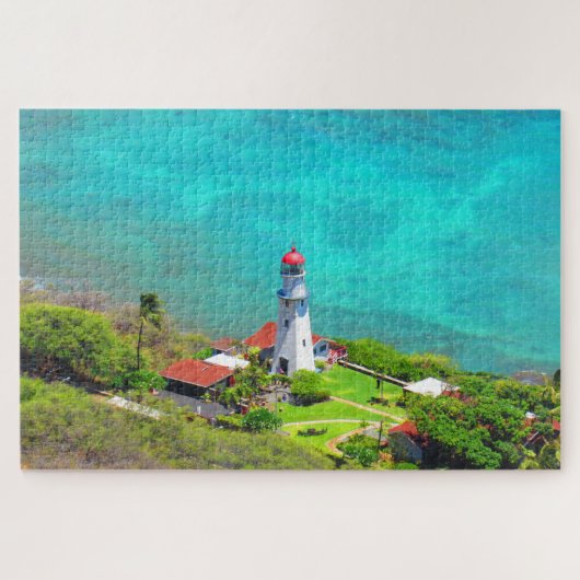 Puzzle phare bleu tête de diamant (Horizontal)
