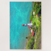 Puzzle phare bleu tête de diamant (Vertical)