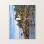 Puzzle Phare brûlé de port de manteau, île de cygnes (Vertical)