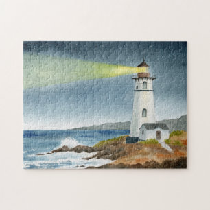 Puzzle Phare côtier avec faisceau lumineux