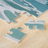 Puzzle Phare côtier Vagues océaniques Mouettes (Côté)