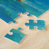 Puzzle Phare d'Aquarelle Lumineuse Côtière Rive Rocheuse (Côté)