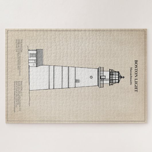 Puzzle Phare de Boston - Massachusetts - SBD (Horizontal)
